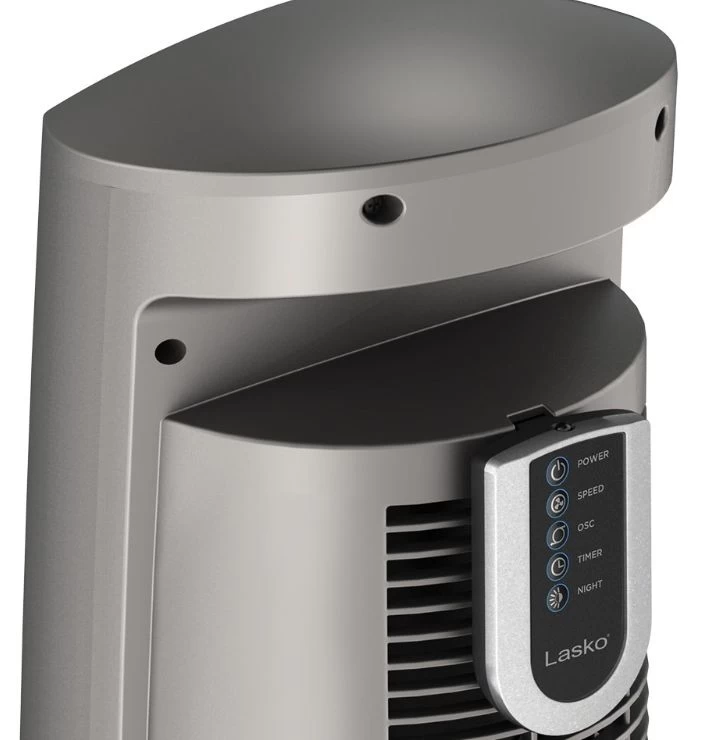 Lasko 42-1/2-Inch Wind Curve Gray And Woodgrain 3-Speed Tower Fan With Remote Control 3 Lasko 42-1/2-Inch Wind Curve Gray And Woodgrain 3-Speed Tower Fan With Remote Control - Image 3