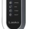 Lasko 42-1/2-Inch Wind Curve Gray And Woodgrain 3-Speed Tower Fan With Remote Control