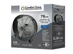30-Inch Black High Velocity Utility Drum Fan