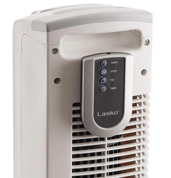 Lasko 36-Inch White 3-Speed Oscillating Tower Fan 1 Lasko 36-Inch White 3-Speed Oscillating Tower Fan