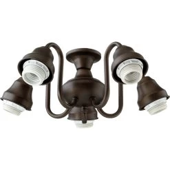 Fort Worth LED Oiled Bronze Fan Light Kit