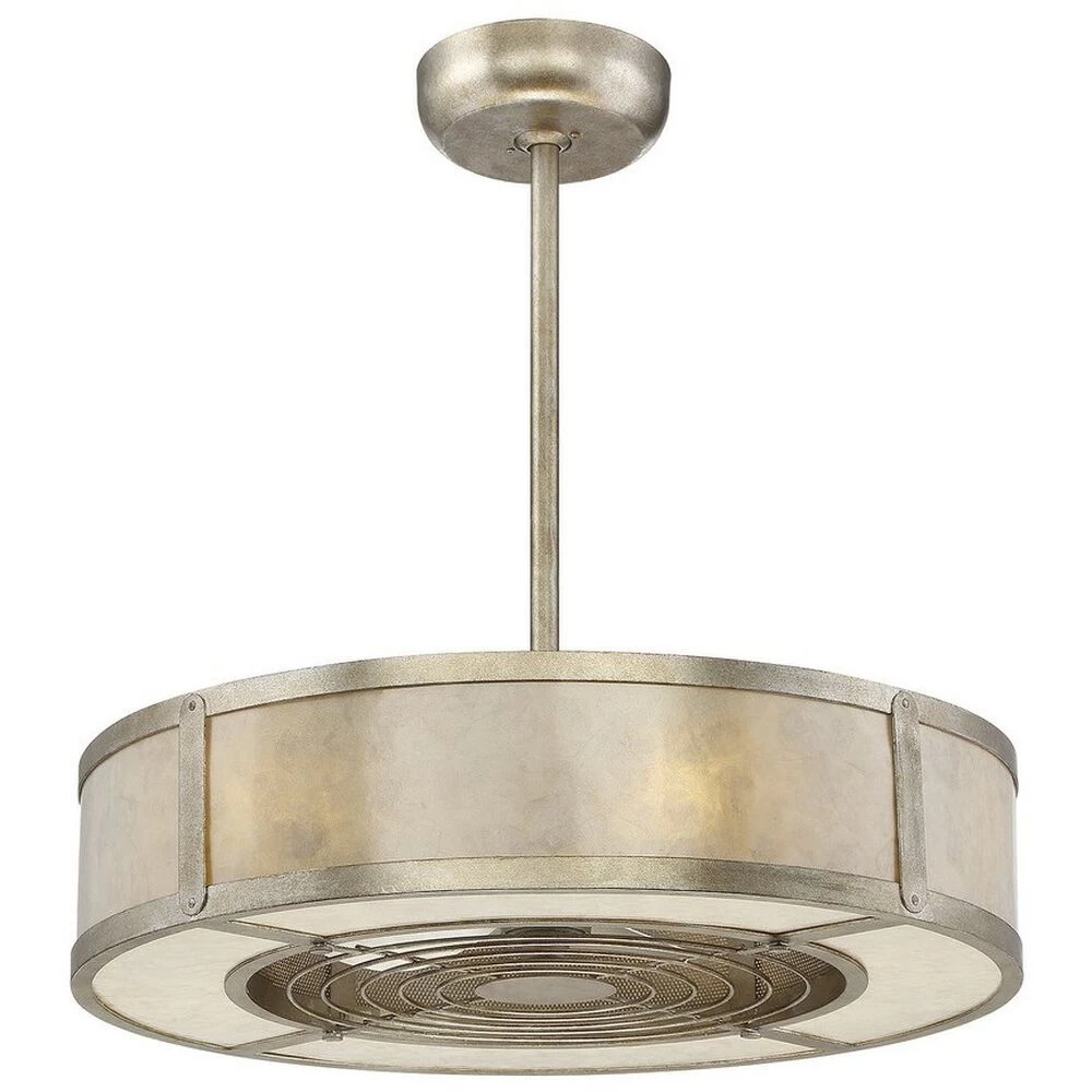 Vireo 14 Inch Silver Dust With Silver Blades Fan D'Lier, Air-Ionizing 2 Vireo 14 Inch Silver Dust With Silver Blades Fan D'Lier, Air-Ionizing - Image 2