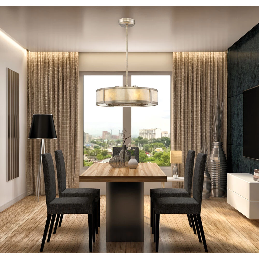 Vireo 14 Inch Silver Dust With Silver Blades Fan D'Lier, Air-Ionizing 5 Vireo 14 Inch Silver Dust With Silver Blades Fan D'Lier, Air-Ionizing - Image 5