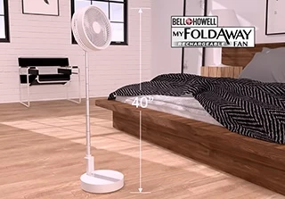MY FOLDAWAY 7039 2-in-1 Rechargeable Floor And Table Fan 10hr 4 Ft 5 MY FOLDAWAY 7039 2-in-1 Rechargeable Floor And Table Fan 10hr 4 Ft - Image 5