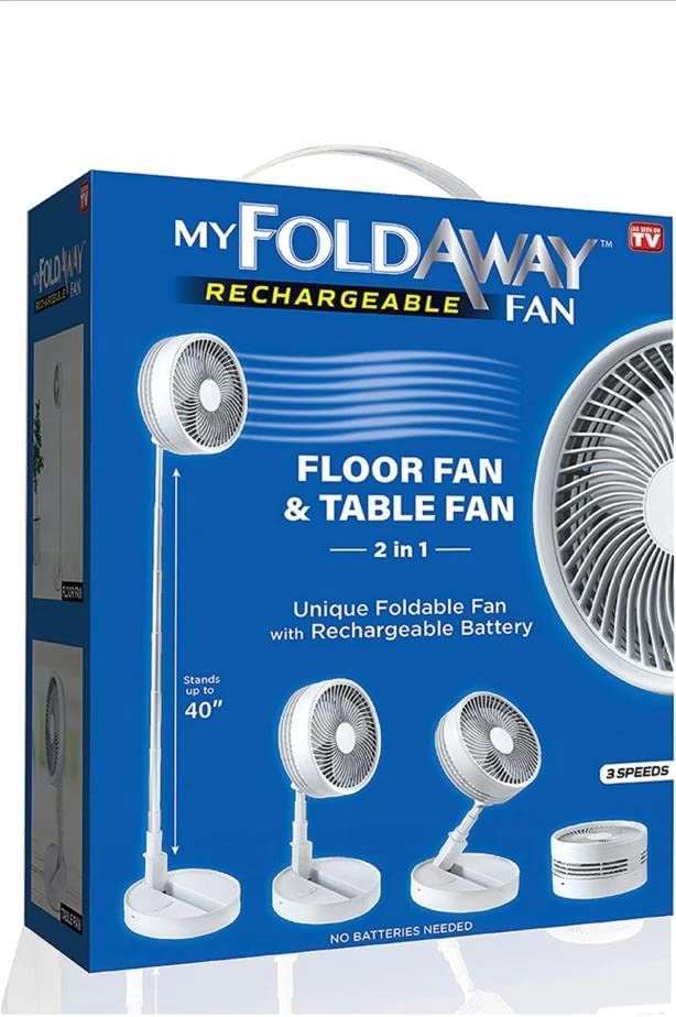 MY FOLDAWAY 7039 2-in-1 Rechargeable Floor And Table Fan 10hr 4 Ft 8 MY FOLDAWAY 7039 2-in-1 Rechargeable Floor And Table Fan 10hr 4 Ft - Image 8
