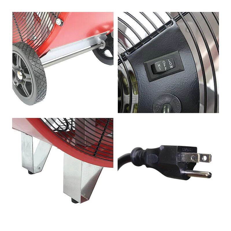36-Inch 2-Speed Red Direct Drive Drum Fan 2 36-Inch 2-Speed Red Direct Drive Drum Fan - Image 2