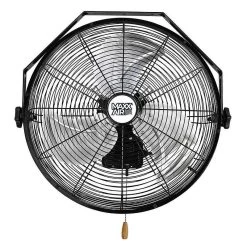 18-Inch Black 3-Speed Tilting Wall Mount Fan -Electric Fan Promotion Store 3047222A