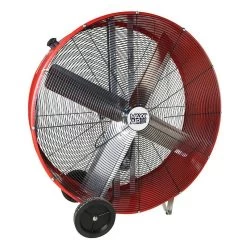 42-Inch Red 2-Speed Belt Drive Drum Fan 7 42-Inch Red 2-Speed Belt Drive Drum Fan -Electric Fan Promotion Store 3047230A