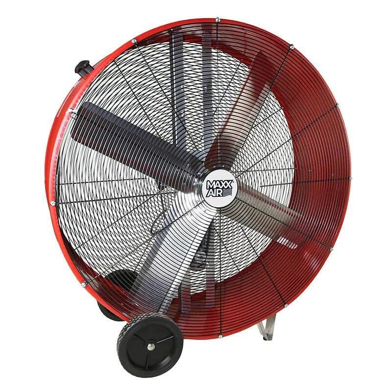 42-Inch Red 2-Speed Belt Drive Drum Fan 4 42-Inch Red 2-Speed Belt Drive Drum Fan - Image 4