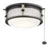 Ahrendale LED Weathered Zinc Fan Light Kit