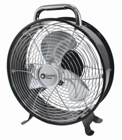 12 In Metal Drum Fan In Black