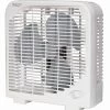 9 In White 3 Speed Box Fan