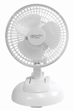 6 In White Combo Clip/Desk Fan