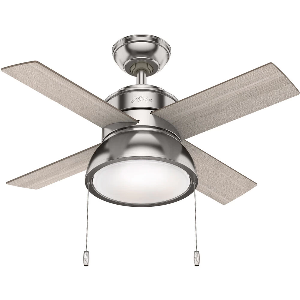 Loki 36 Inch Brushed Nickel With Light Gray Oak/Warm Grey Oak Blades Ceiling Fan 1 Loki 36 Inch Brushed Nickel With Light Gray Oak/Warm Grey Oak Blades Ceiling Fan