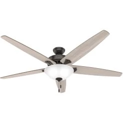 Stockbridge 70 Inch Noble Bronze With Light Gray Oak Blades Ceiling Fan