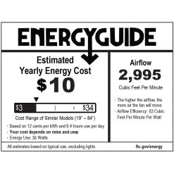 Electric Fan Promotion Store -Electric Fan Promotion Store 52228 energy guide