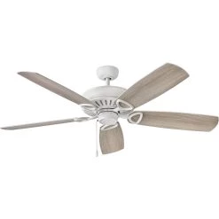 Gladiator 60 Inch Chalk White With Chalk White/Weathered Wood Blades Ceiling Fan -Electric Fan Promotion Store 900460fcw nid rvb fww b