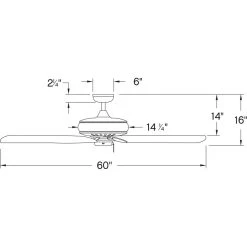 Gladiator 60 Inch Metallic Matte Bronze With Walnut/Metallic Matte Bronze Blades Ceiling Fan -Electric Fan Promotion Store 900460fmm nid 1 fmm b line