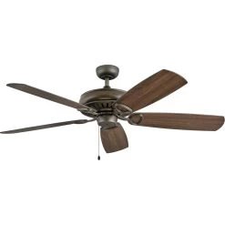 Gladiator 60 Inch Metallic Matte Bronze With Walnut/Metallic Matte Bronze Blades Ceiling Fan -Electric Fan Promotion Store 900460fmm nid rvb fwl b