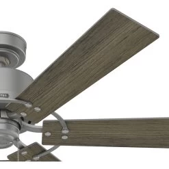 Gilrock 52 Inch Matte Silver With Light Gray Oak/Warm Grey Oak Blades Ceiling Fan -Electric Fan Promotion Store aei1qj8pntiss23i4tdd