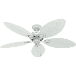 Bayview 54 Inch White Outdoor Ceiling Fan