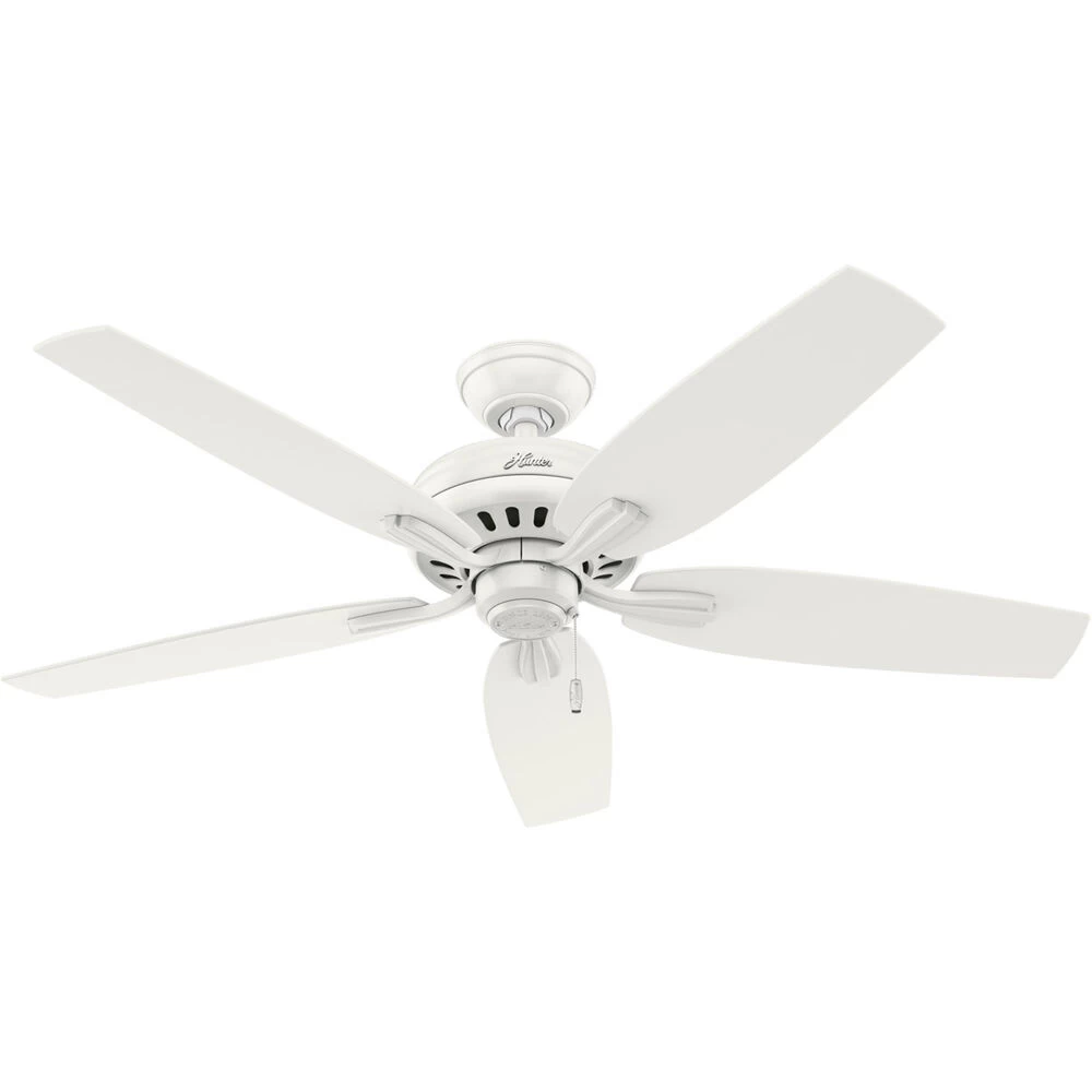 Newsome 52 Inch Fresh White With Fresh White/Light Oak Blades Ceiling Fan 1 Newsome 52 Inch Fresh White With Fresh White/Light Oak Blades Ceiling Fan