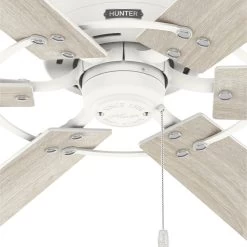 Gilrock 52 Inch Matte White With Light Oak/Golden Maple Blades Ceiling Fan -Electric Fan Promotion Store bmemw3obo0tapcxaw2t3