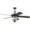 Cavalier 52 Inch Aged Bronze Brushed With Aged Bronze Blades Ceiling Fan