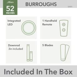 Burroughs 52 Inch Matte Silver With Light Gray Oak Blades Ceiling Fan 22 Burroughs 52 Inch Matte Silver With Light Gray Oak Blades Ceiling Fan -Electric Fan Promotion Store cdfqk8e3jjmw2isuhpvw