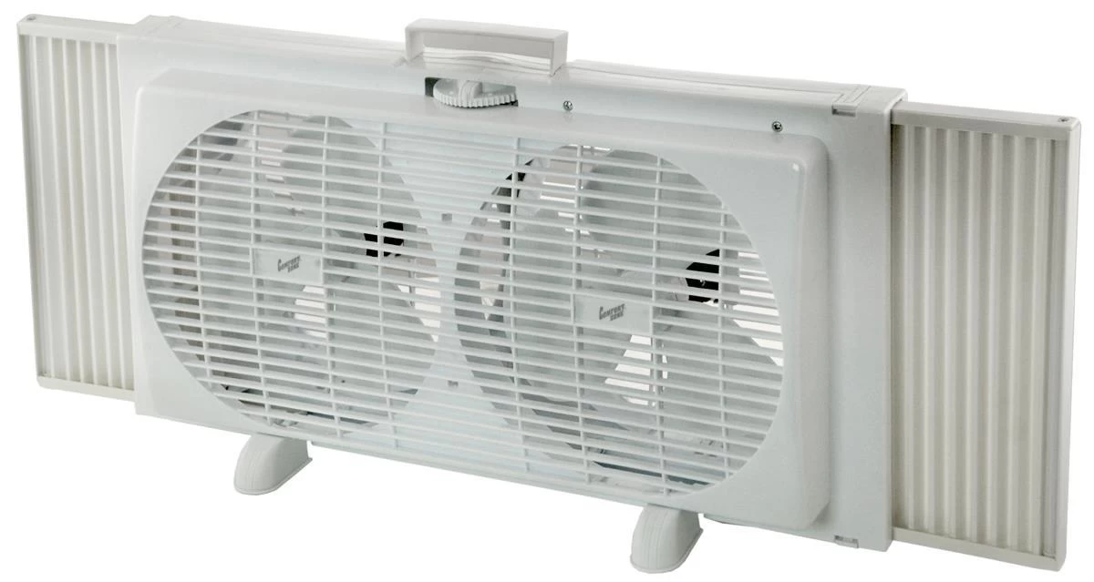 Comfort Zone 9 Inch Portable Twin Window Fan 3 Comfort Zone 9 Inch Portable Twin Window Fan - Image 3