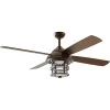 Courtyard 56 Inch Oiled Bronze Indoor/Outdoor Ceiling Fan