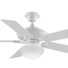 Distinction Matte White Ceiling Fan Motor, Blades Sold Separately, Motor Only