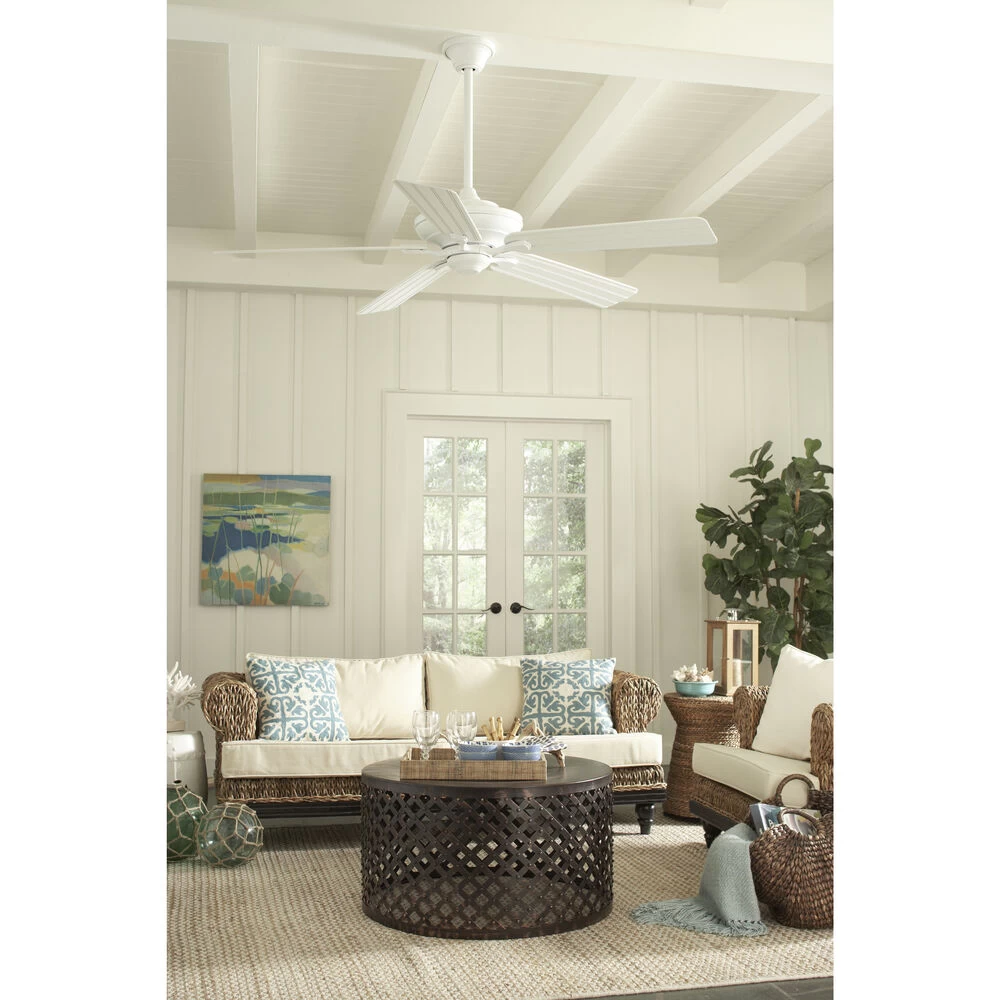 Distinction Matte White Ceiling Fan Motor, Blades Sold Separately, Motor Only 8 Distinction Matte White Ceiling Fan Motor, Blades Sold Separately, Motor Only - Image 8