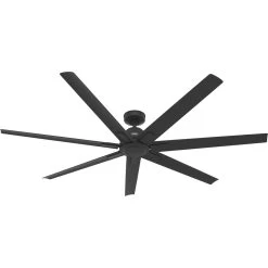 Downtown 72 Inch Matte Black Outdoor Ceiling Fan