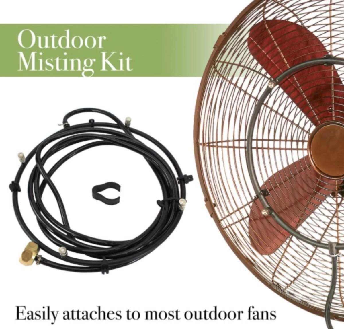 DecoBreeze Outdoor Fan Mist Kit 2 DecoBreeze Outdoor Fan Mist Kit - Image 2