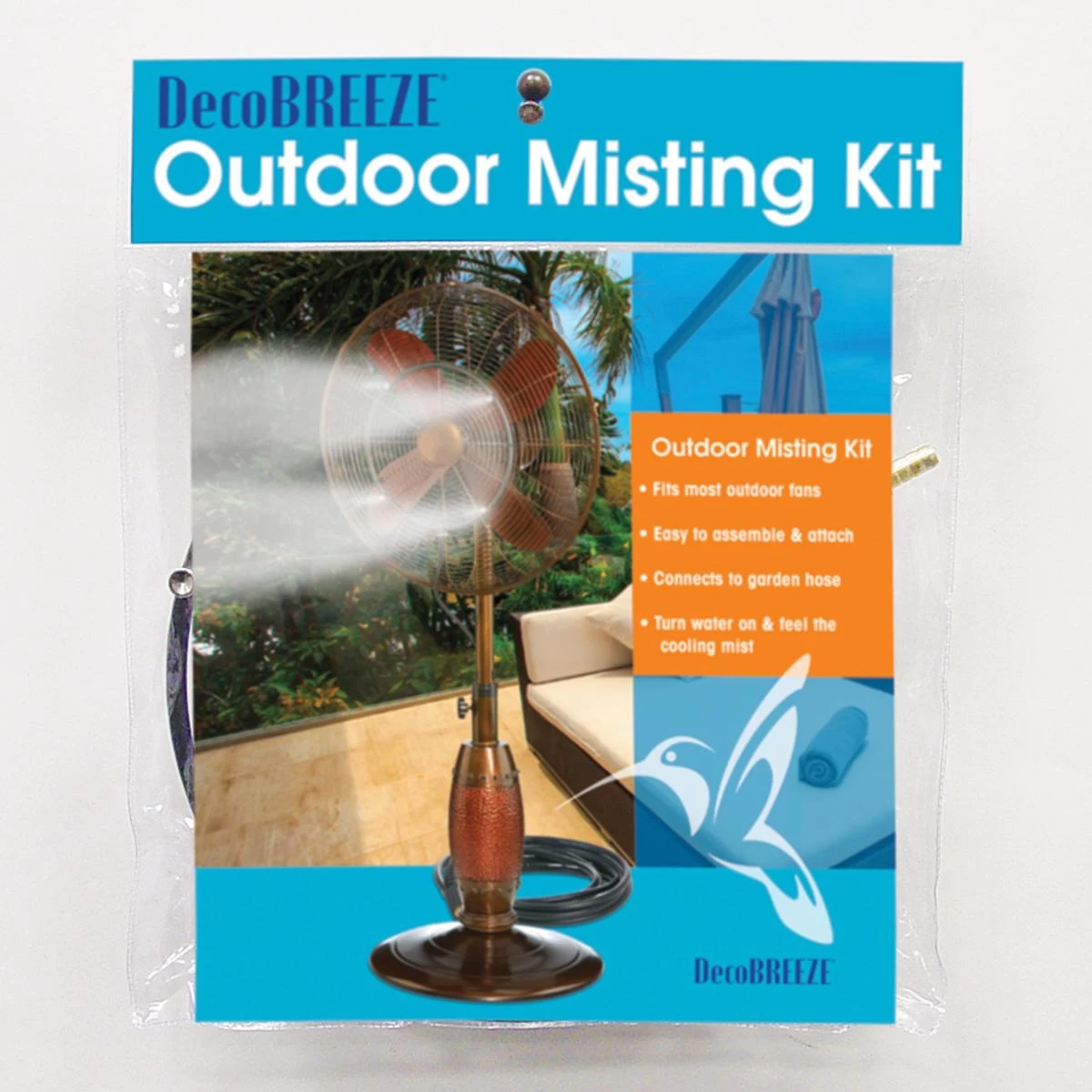 DecoBreeze Outdoor Fan Mist Kit 5 DecoBreeze Outdoor Fan Mist Kit - Image 5
