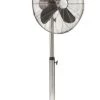 DecoBreeze Floor Fan - Adjustable Height - Stainless