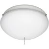 Low Profile 11 Inch White Outdoor Fan Light Kit