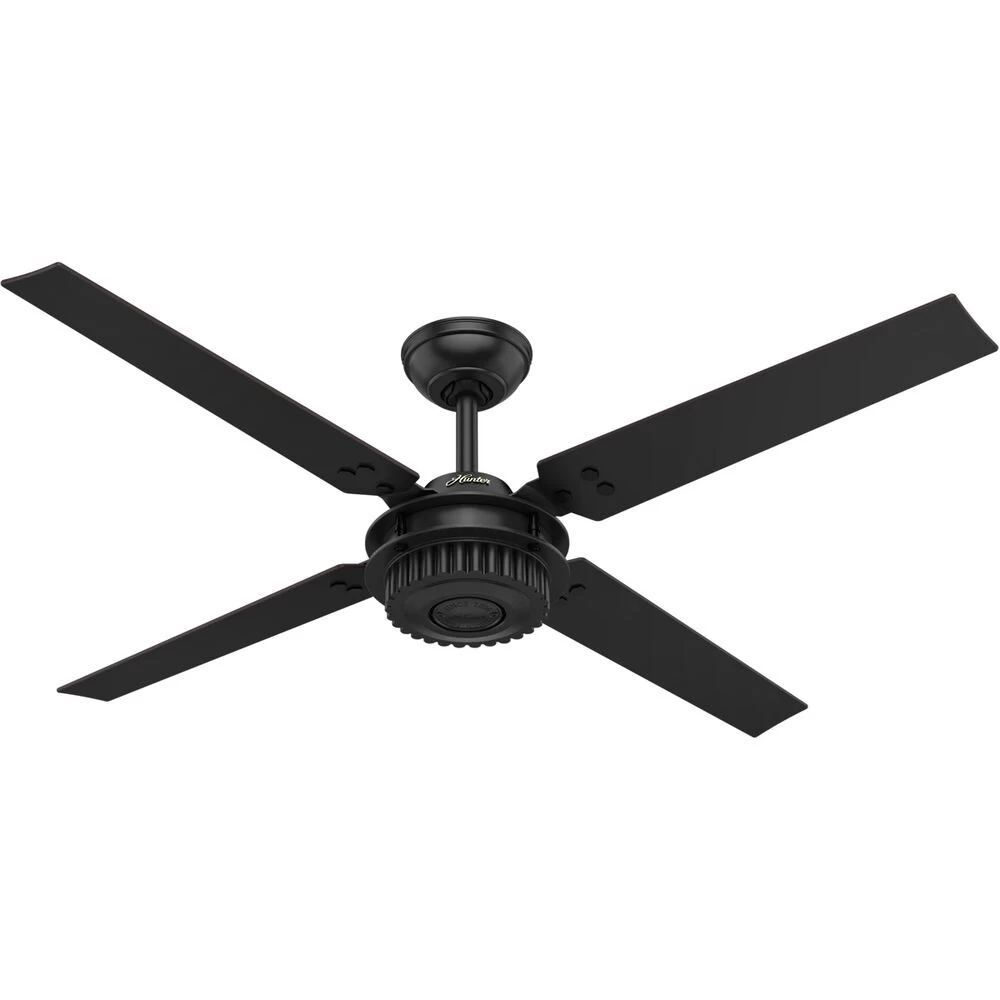 Chronicle 54 Inch Matte Black With Matte Black/Black Willow Blades Outdoor Ceiling Fan 1 Chronicle 54 Inch Matte Black With Matte Black/Black Willow Blades Outdoor Ceiling Fan