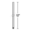 Fan Accessory Matte Silver Fan Downrod, 12"