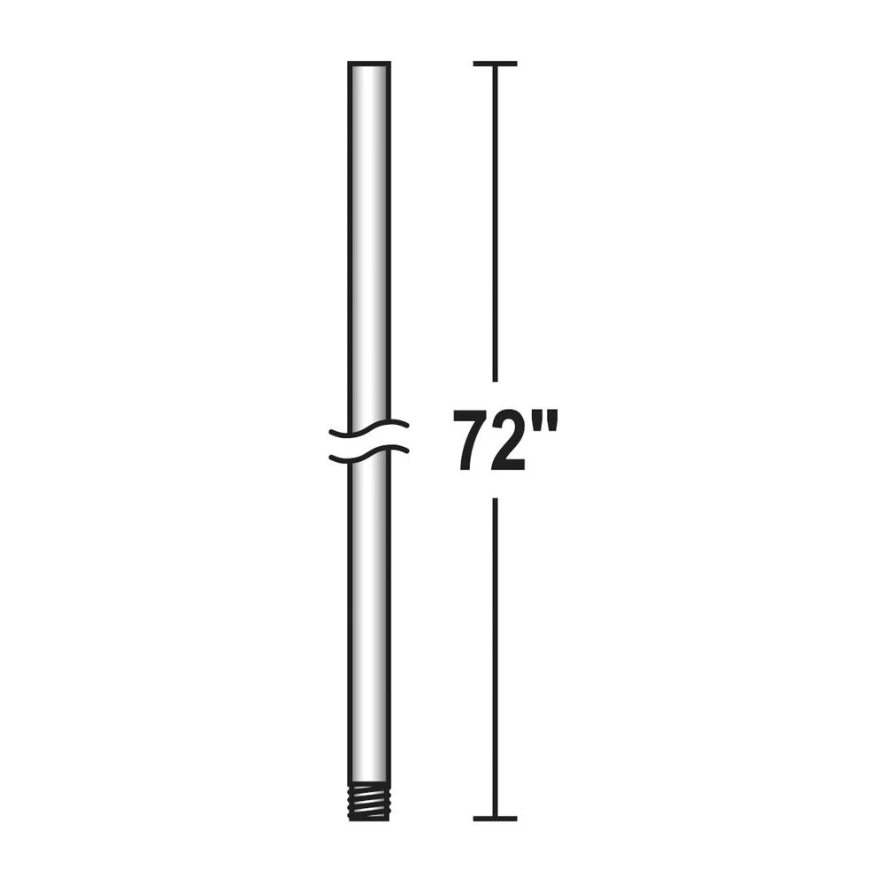 Fan Downrod Aged Brass Fan Downrod, 72in 1 Fan Downrod Aged Brass Fan Downrod, 72in