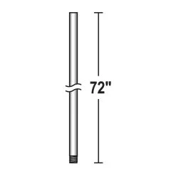 Downrod Oiled Bronze Fan Downrod, 72in