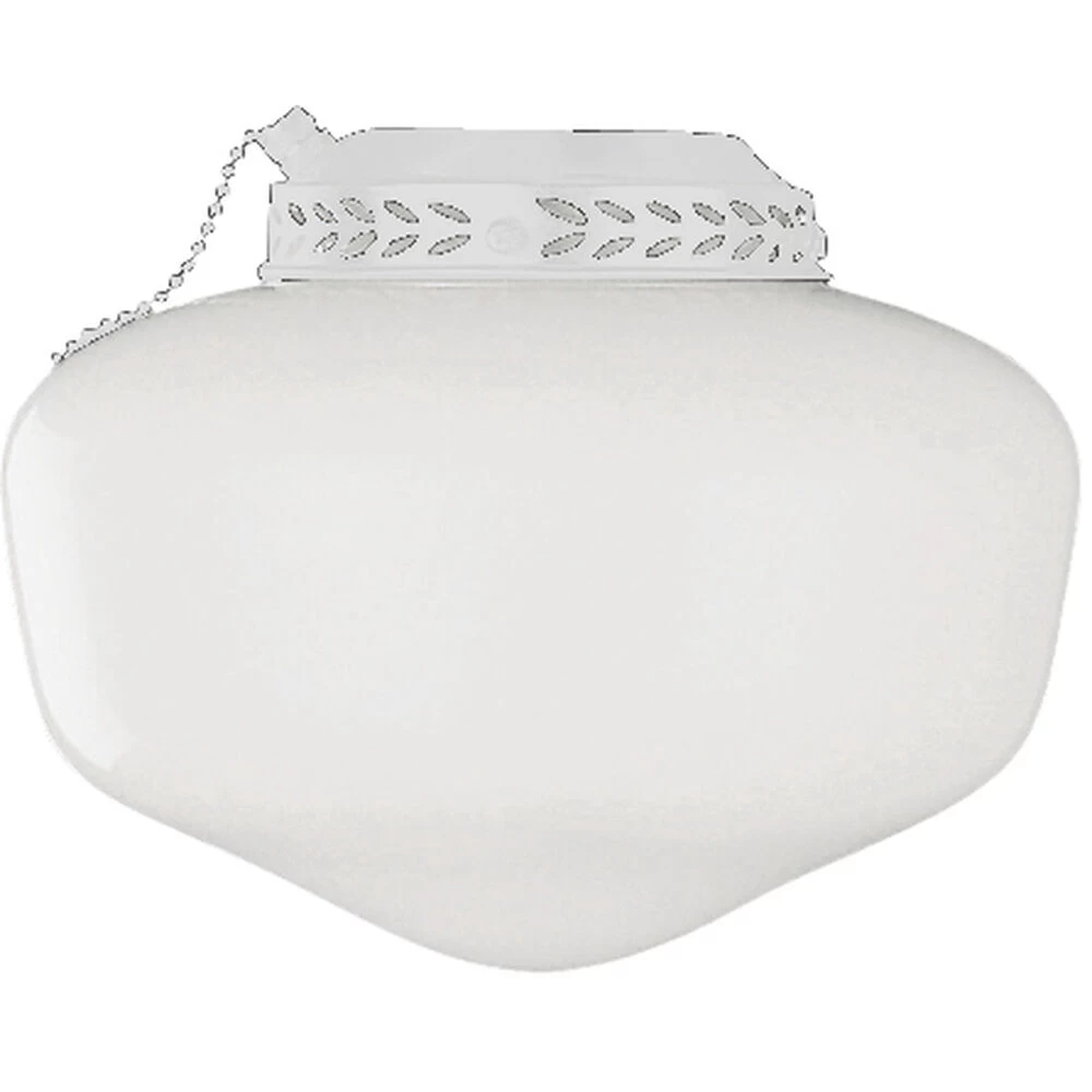 Universal 1 Light Fluorescent White Fan Light Kit, Schoolhouse 1 Universal 1 Light Fluorescent White Fan Light Kit, Schoolhouse