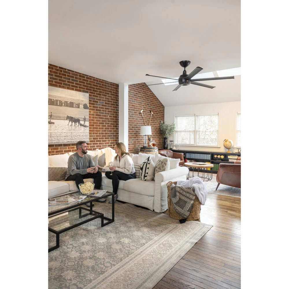 Es6 60 Inch Black Indoor/Outdoor Ceiling Fan 3 Es6 60 Inch Black Indoor/Outdoor Ceiling Fan - Image 3