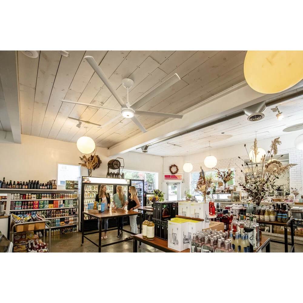 Es6 84 Inch White Indoor/Outdoor Ceiling Fan 3 Es6 84 Inch White Indoor/Outdoor Ceiling Fan - Image 3