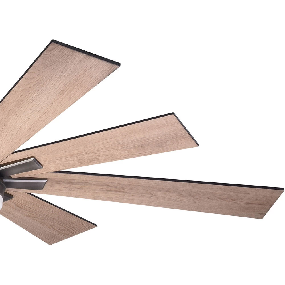 Crawford 60 Inch Dark Nickel With Oak-Black Walnut Blades Indoor/Outdoor Ceiling Fan 4 Crawford 60 Inch Dark Nickel With Oak-Black Walnut Blades Indoor/Outdoor Ceiling Fan - Image 4