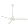 Java 54 Inch Flat White Outdoor Ceiling Fan