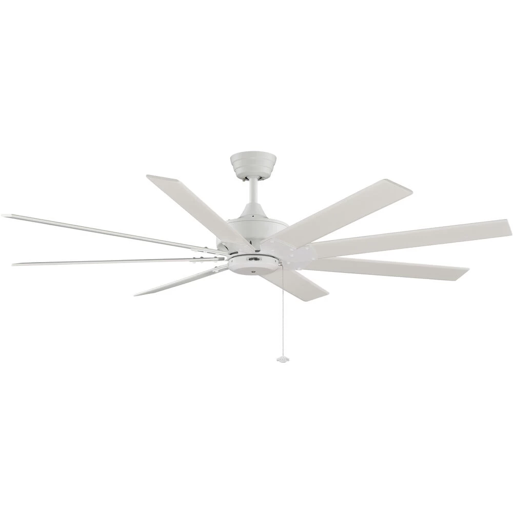 Levon Ac 63 Inch Matte White Indoor/Outdoor Ceiling Fan 1 Levon Ac 63 Inch Matte White Indoor/Outdoor Ceiling Fan