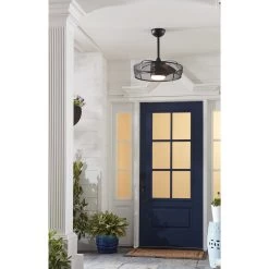 Henry 20 Inch Black Indoor/Outdoor Ceiling Fan -Electric Fan Promotion Store fp8519bl ls