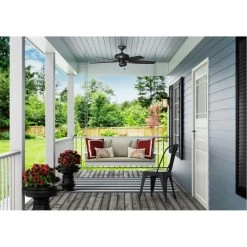 Newsome 52 Inch Matte Black With Matte Black/Dark Walnut Blades Outdoor Ceiling Fan 5 Newsome 52 Inch Matte Black With Matte Black/Dark Walnut Blades Outdoor Ceiling Fan -Electric Fan Promotion Store ghctmnk4x3x1g7y9bkeu